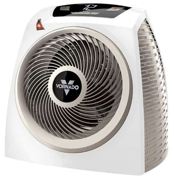 Best portable electric heater - Vornado white climate control heater