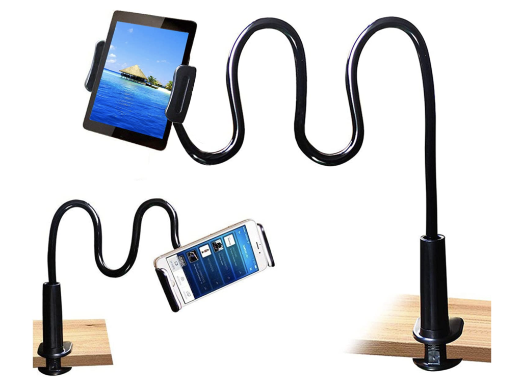 A black wavy tablet stand.