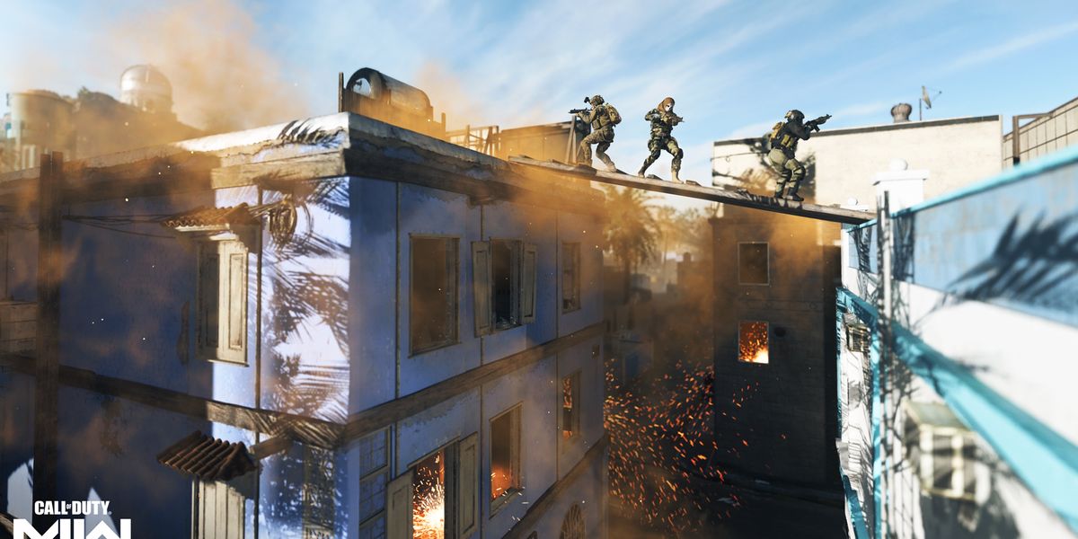 Soldiers cross a makeshift wooden bridge between two buildings - Modern Warfare 2 Required Network Service Has Failed Error 