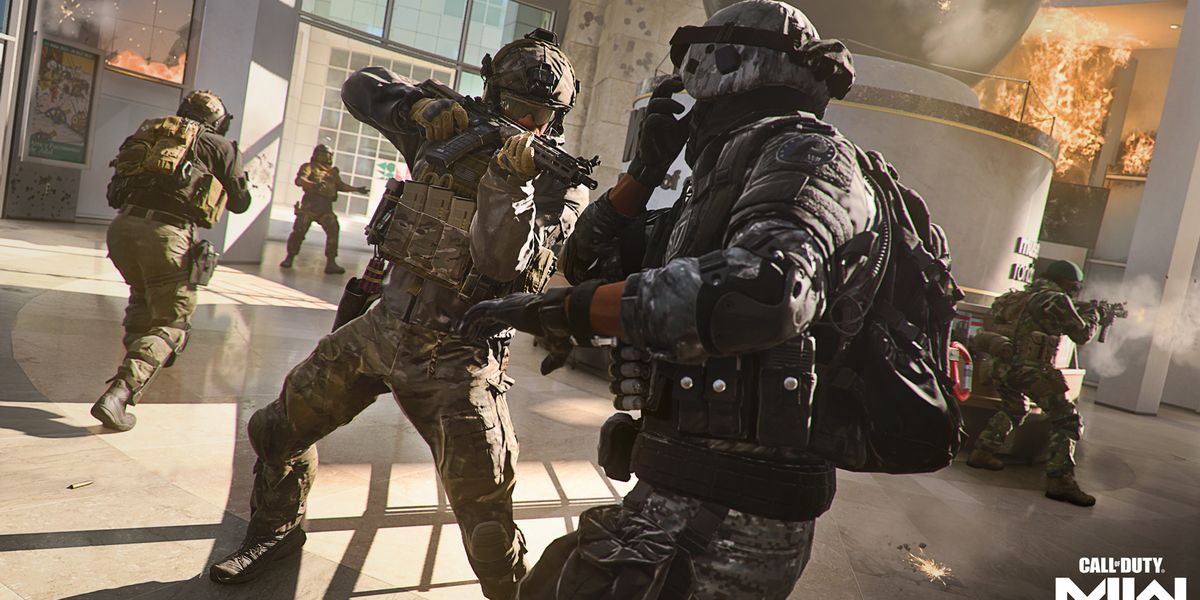 Soldiers fighting inside a building - Modern Warfare 2 shadow ban