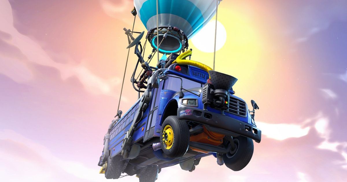 School bus strapped to a hot air balloon - epic games account recovery