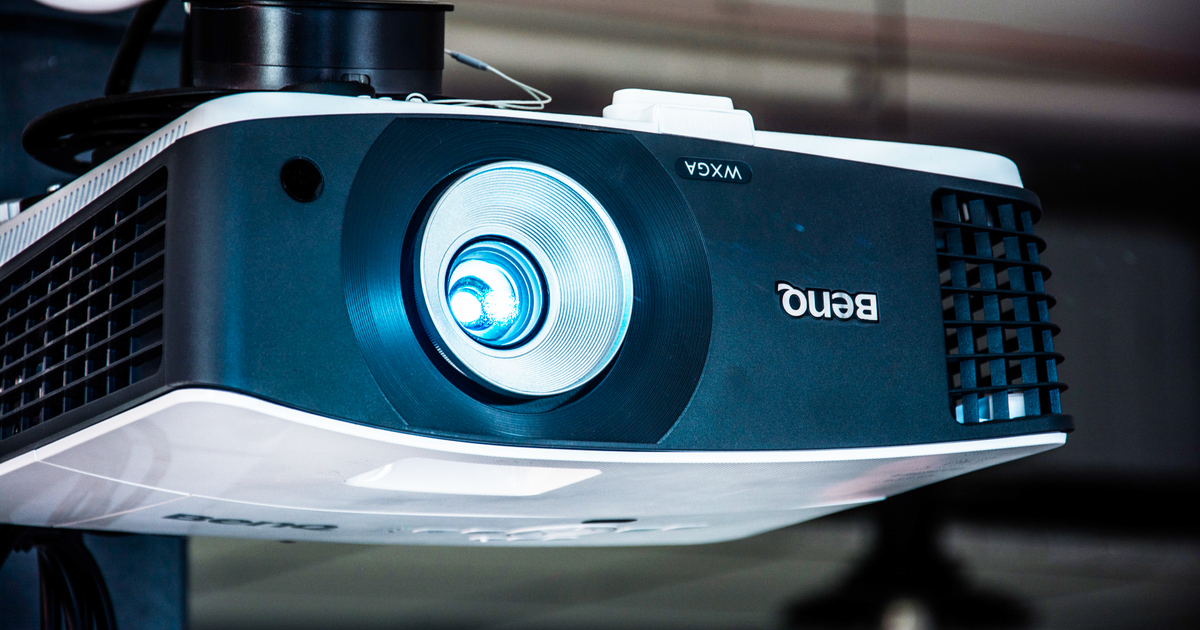 How often do you have to replace the bulb in a projector? - An image of a BenQ projector.