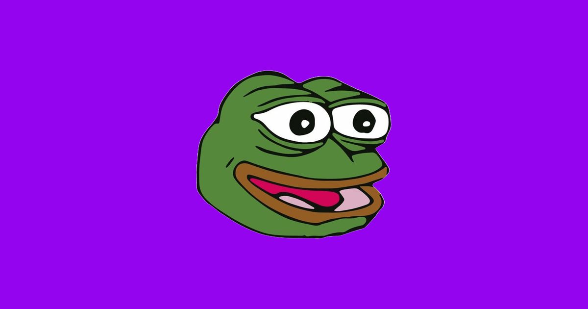 Image of feelsgoodman Twitch emote on purple background