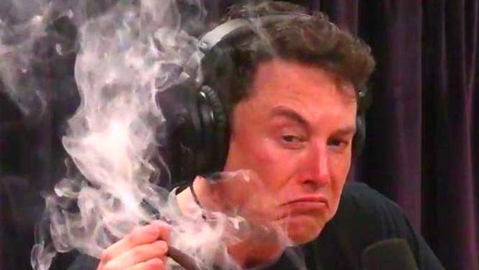 Elon Musk smoking Tesla recalls 3.5 million 