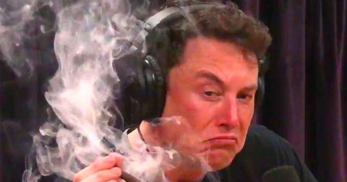 Elon Musk smoking Tesla recalls 3.5 million 