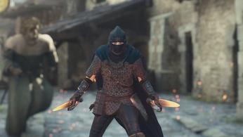 Thief Arisen in Dragon's Dogma 2 with Enkindled Blades