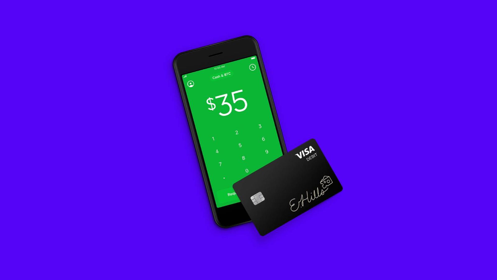 How long does the Cash App card take to arrive? - An image of the Cash App card