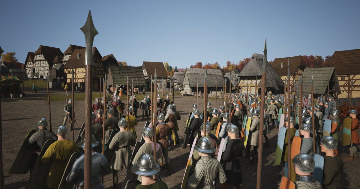 Army Marching in Manor Lords