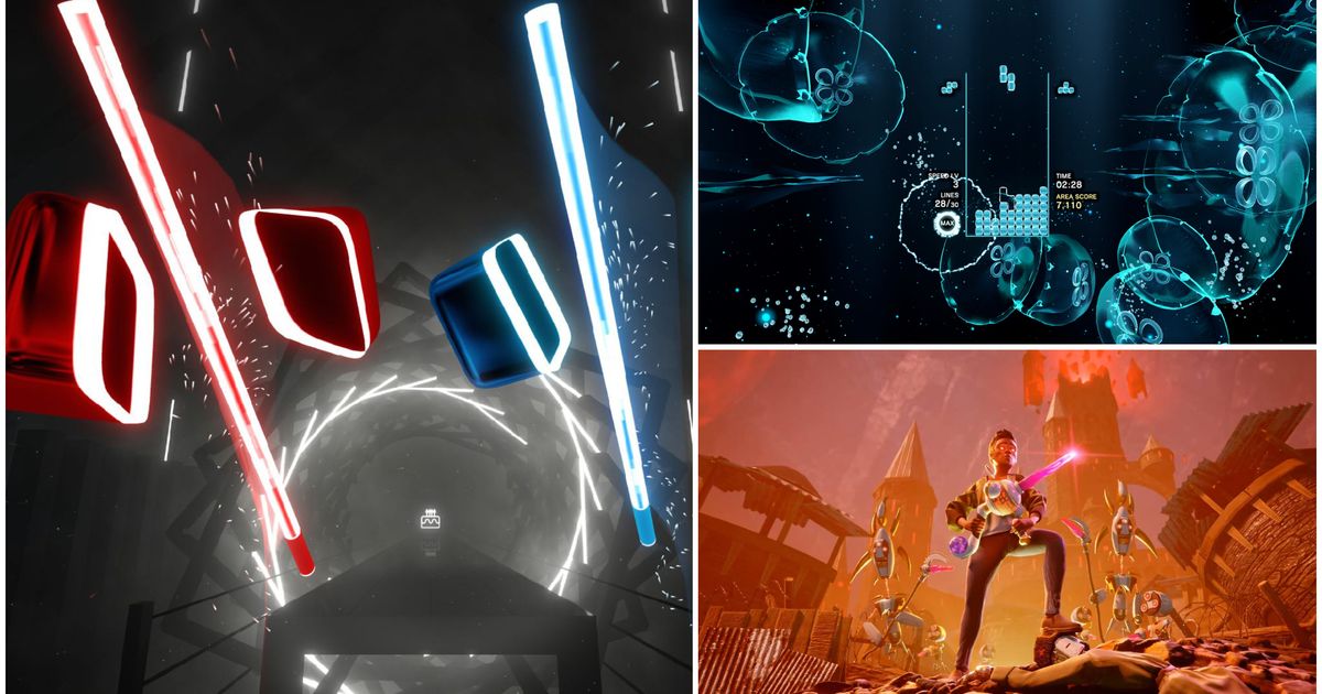 best PCVR games to play beat saber and others