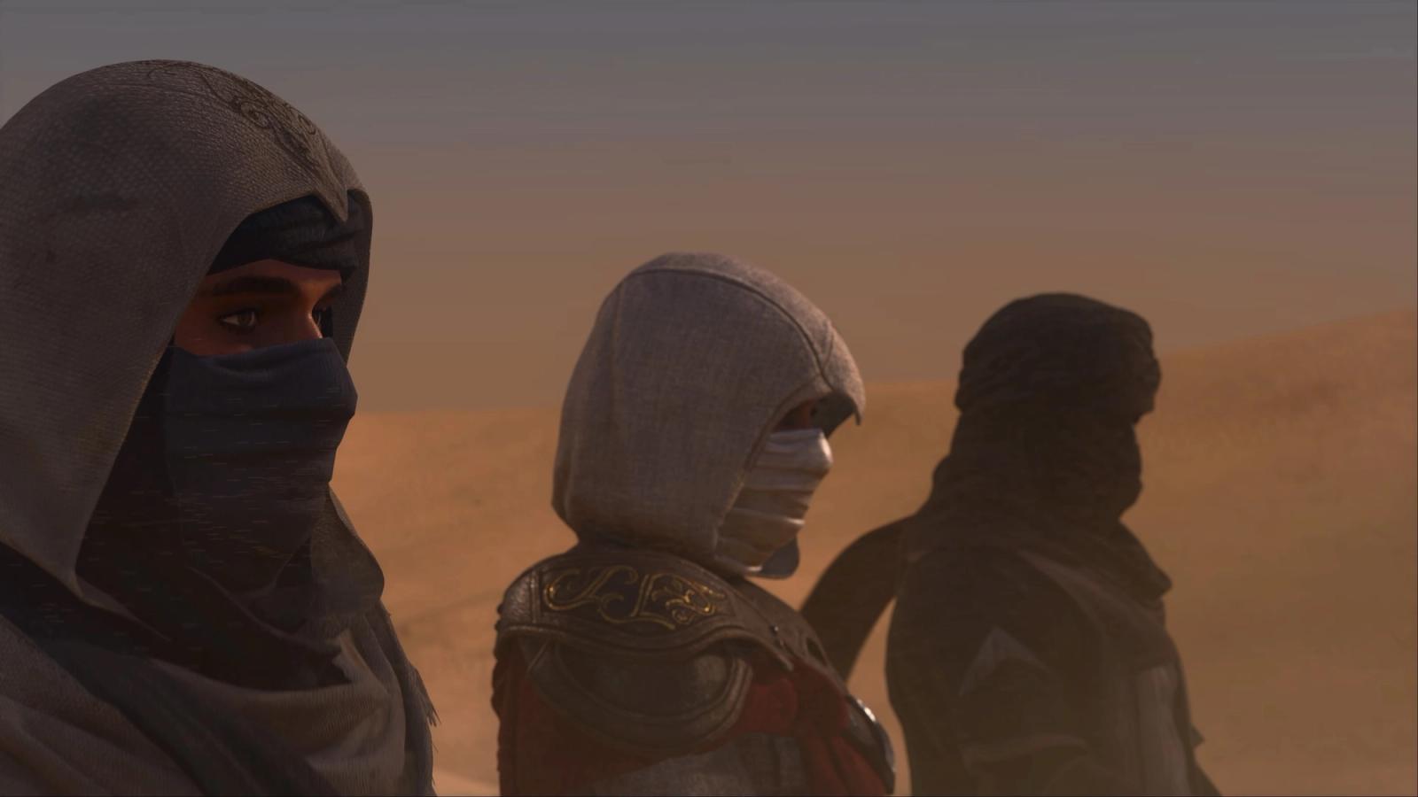 assassin's creed mirage review wearing masks in the desert