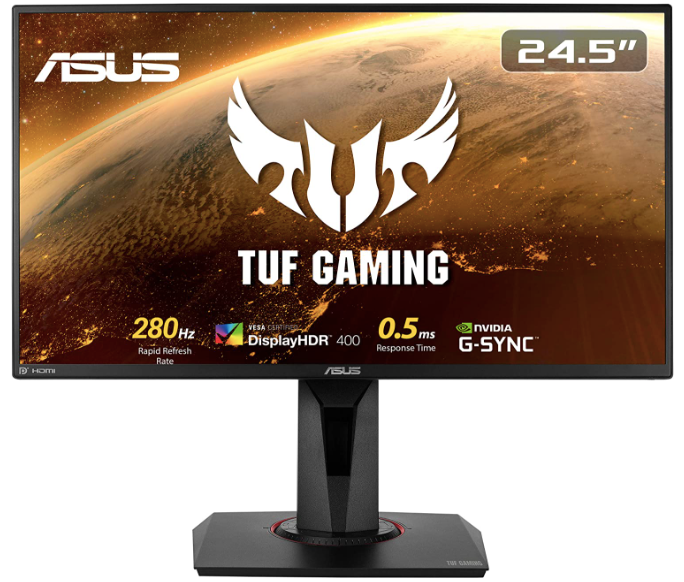 Best budget 1080p monitor - ASUS black 24-inch gaming monitor