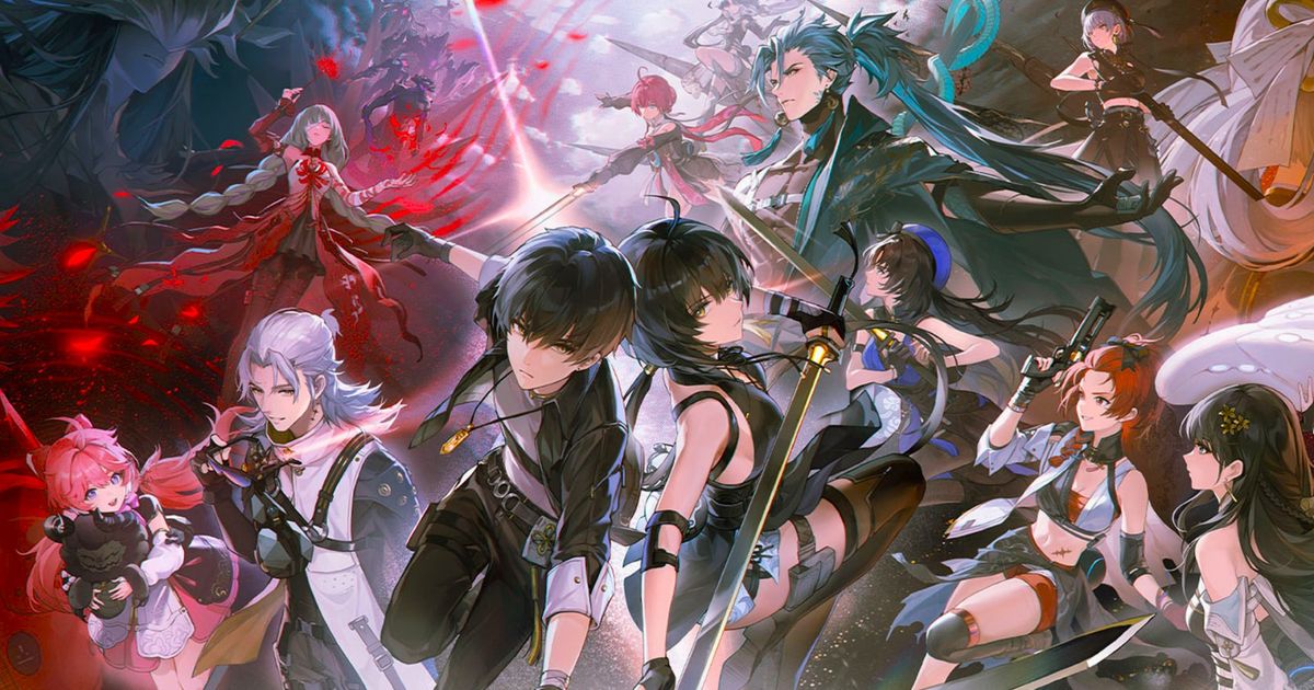 An image of several female and male anime character from the game - Wuthering Waves Not Launching