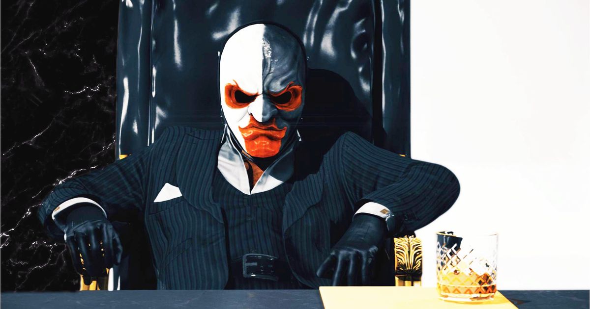 Is Payday 3 on Xbox One - picture of a Payday heister posing like Tony Montana