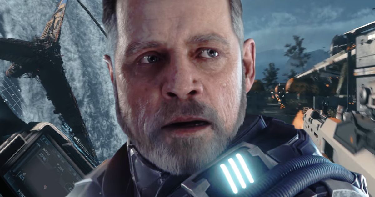 Mark Hamill from Star Citizen next to Squadron 42 space and FPS gameplay 