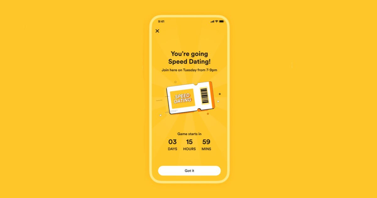 Bumble speed dating not working - An image of the Bumble Speed Dating interface