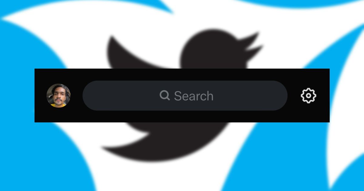 Twitter search not working - An image of the Twitter search bar