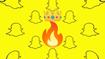 An image of several Snapchat logos, one fire emoji and a crown over it to represent the Longest Snapchat Streak