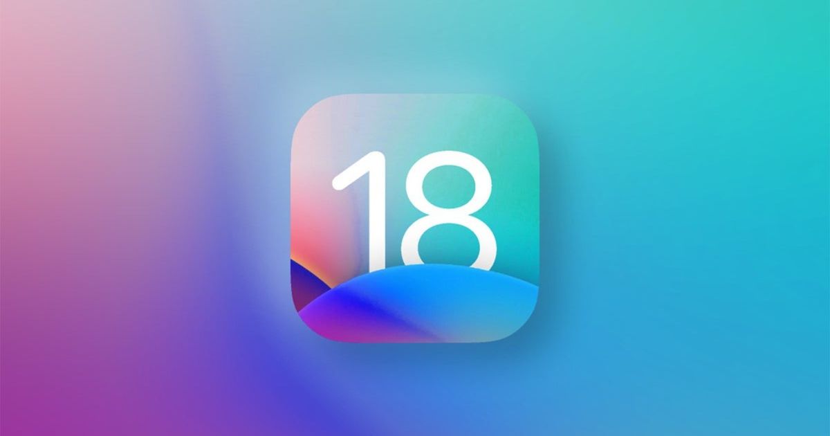 An image of the logo of iOS 18