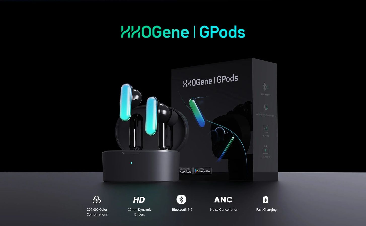 best-earbuds-for-mobile-gaming-HHOGene-Gpods-RGB-Wireless-Earbuds 