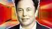 Elon Musk neuralink CEO on a background of sci-fi writing