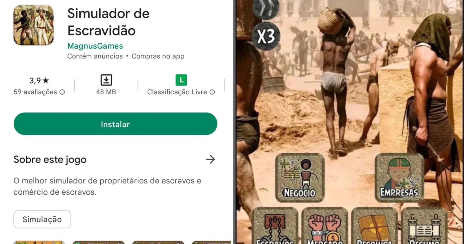 Brazil: 'Slavery Simulator' Game Sparks Outrage, Google Responds