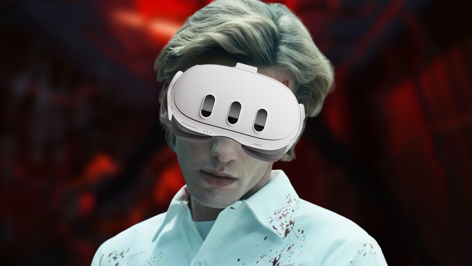 Henry Creel in Stranger Things wearing a Meta Quest 3 headset