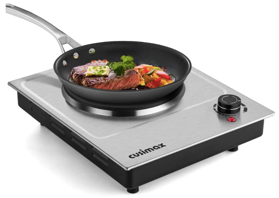 Best portable cooktop - CUSIMAX silver budget cooktop
