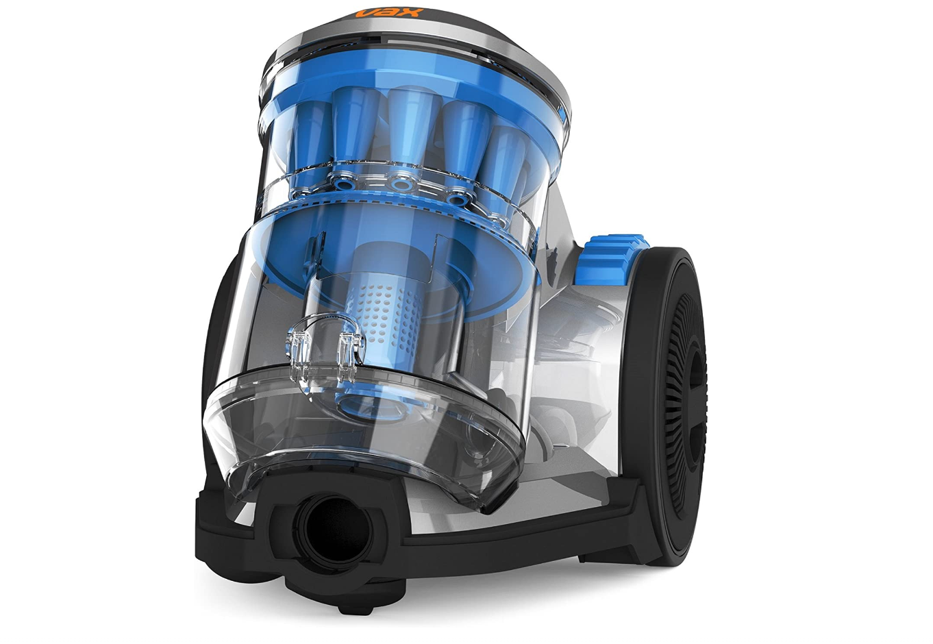 Vax CCQSASV1P1 product image of a clean vacuum with blue components inside and black details.