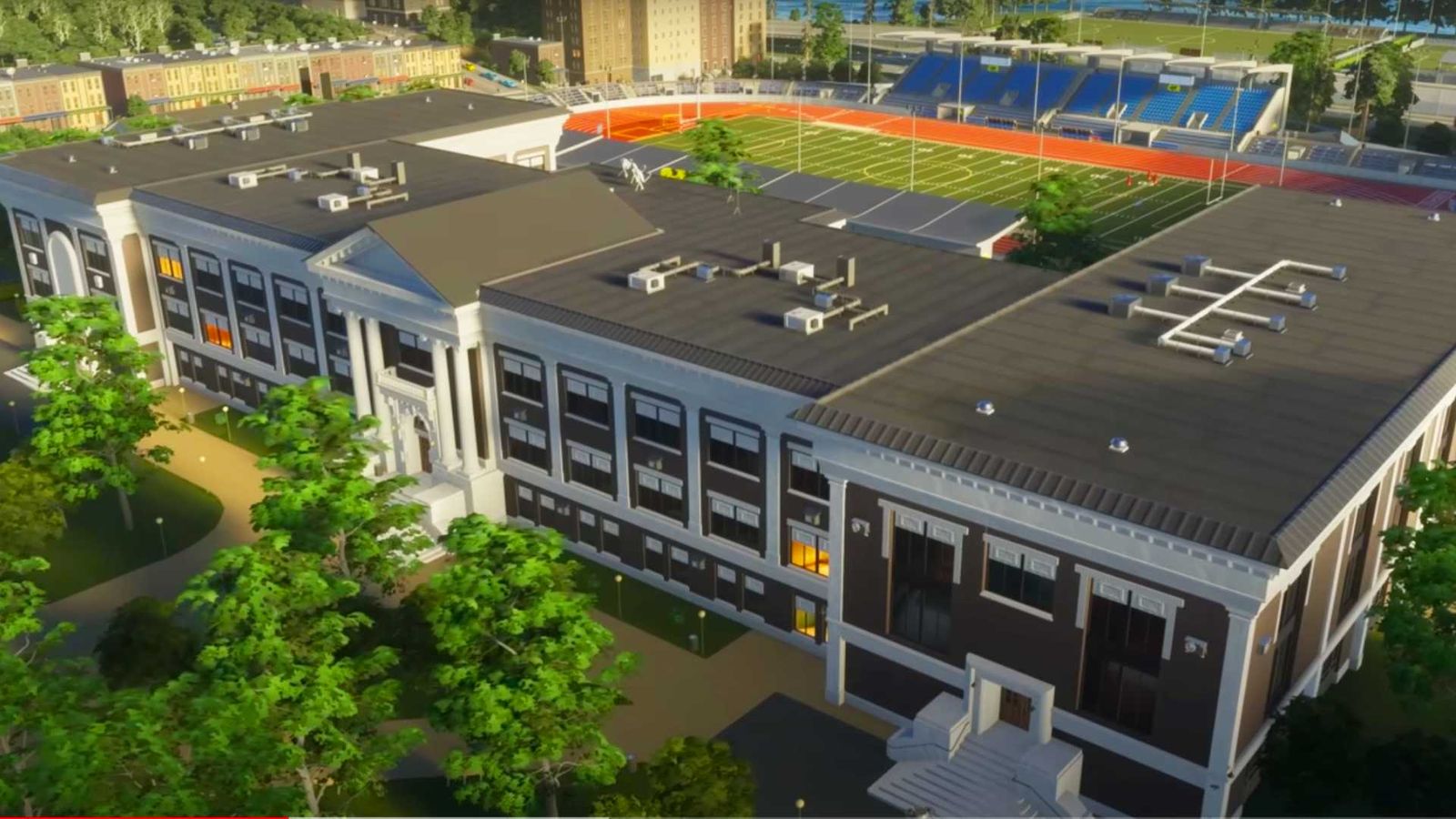 Cities: Skylines 2 education school in the game