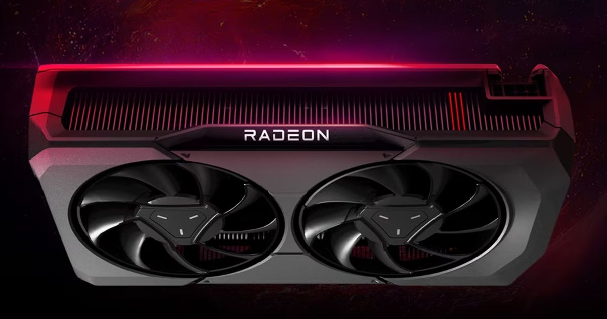 An image of the AMD Radeon RX 7600 XT GPU