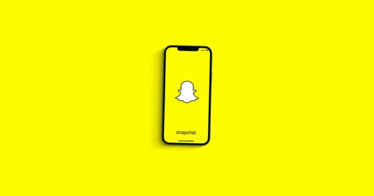 Snapchat age limit - An image of Snapchat on iPhone