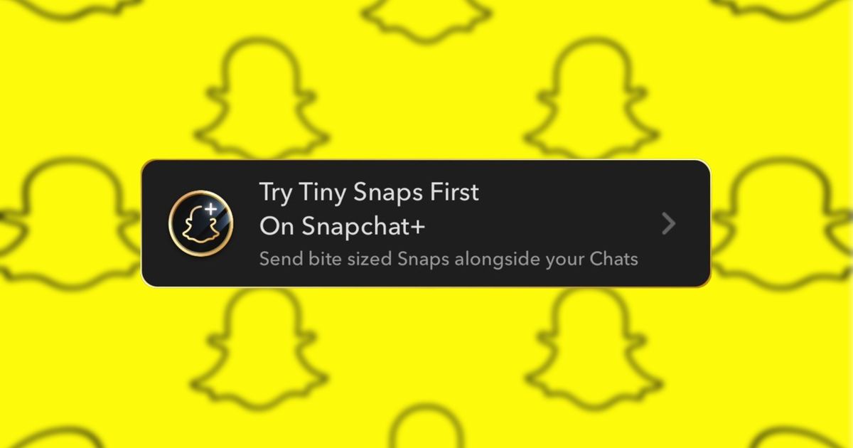 An image of "Tiny Snaps" on Snapchat