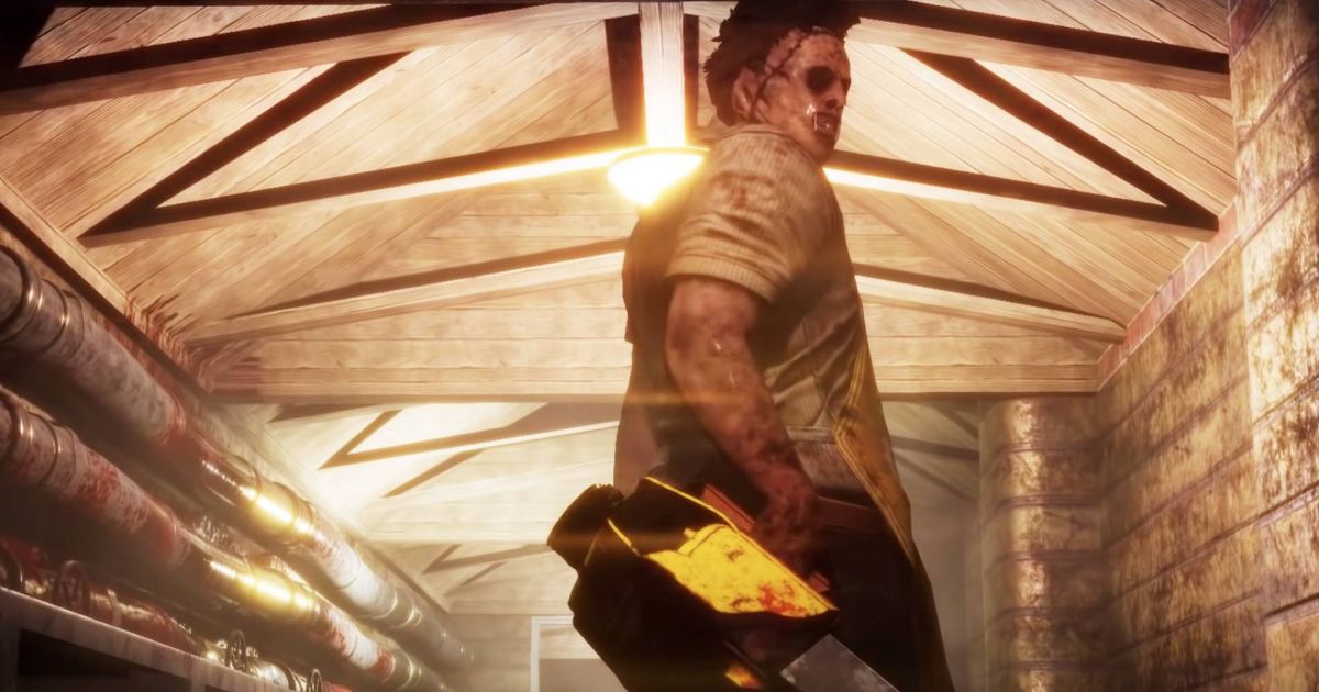 Texas Chain Saw Massacre game party code too long - An image of Leatherface holding a chainsaw