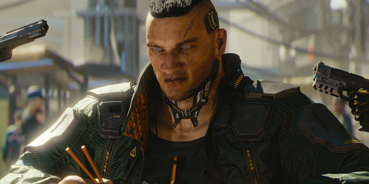 cyberpunk 2077 you need to play it guns pointing at character