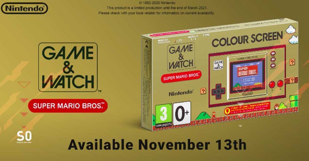 Super Mario Game and Watch price pre order release date