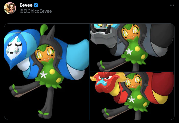 Twitter user Eevee leaks Ogerpons forms in the Pokémon Scarlet and Violet DLC