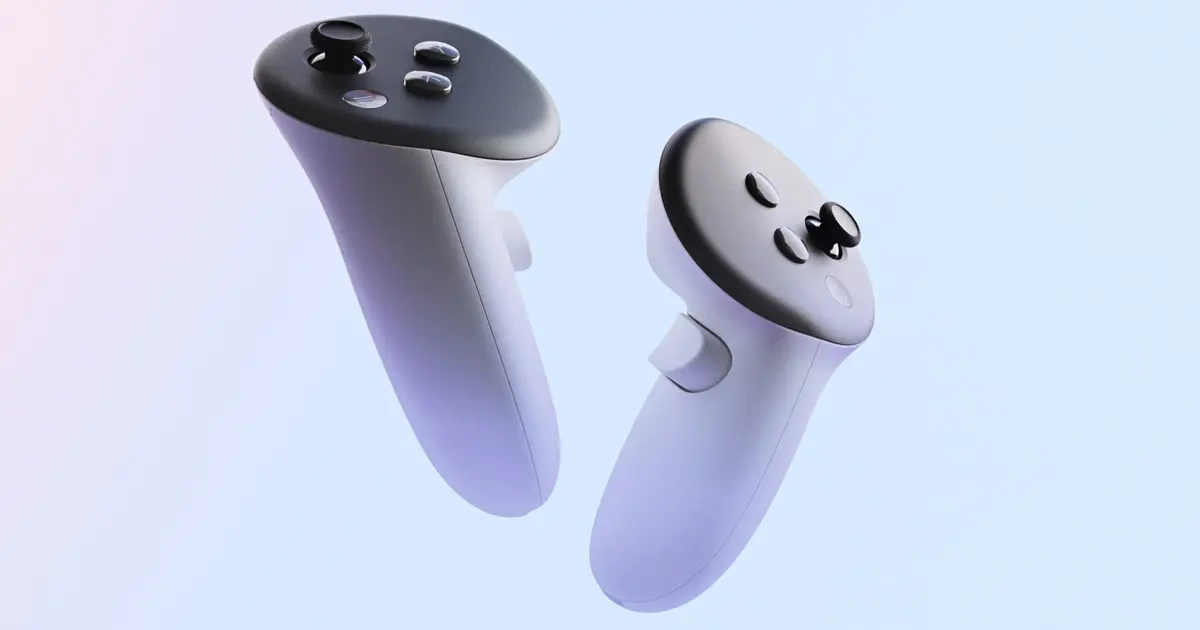 Charge Meta Quest 3 controllers - An image of the Touch Pro controllers