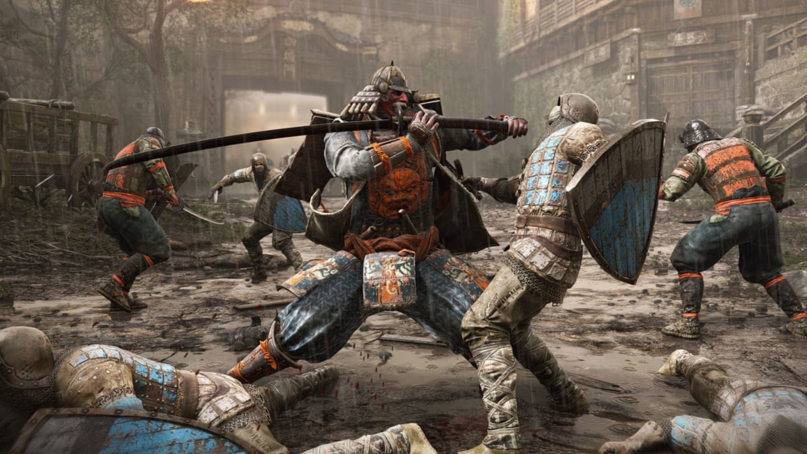 For Honor server status - An image of warriors fighting with swords