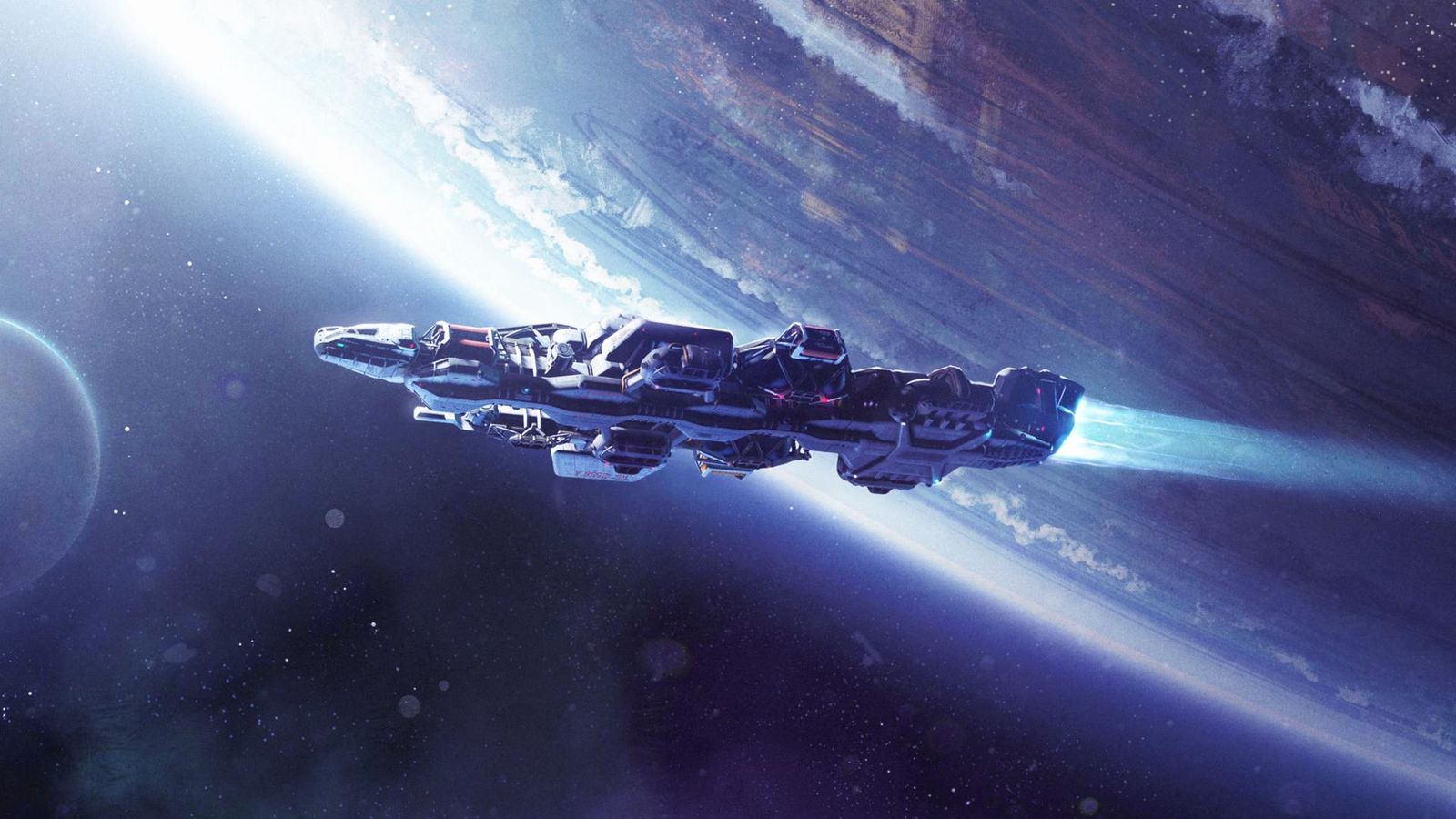 Starfield release date trailer and platforms - picture of a starship