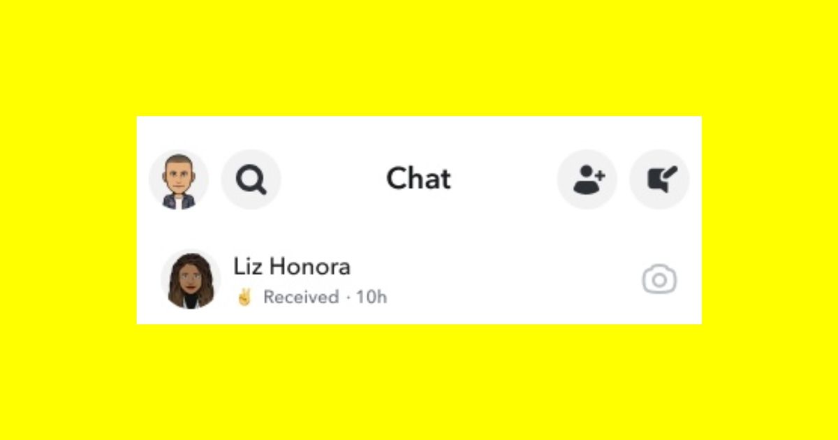 Snapchat peace sign emoji - A Snapchat screenshot of a chat feed