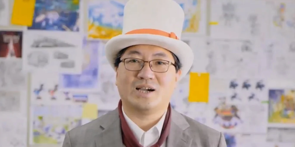 yuji naka sonic co-creator arrested insider trading the legendary creator addresses fans with a balan hat.