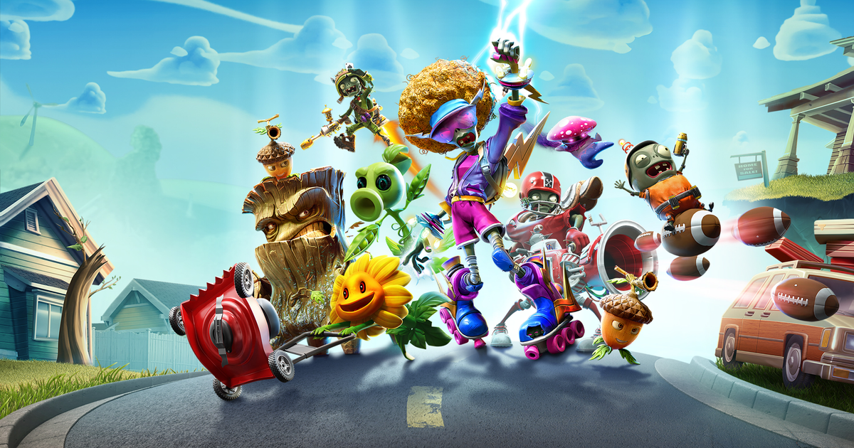 plants vs zombies garden warfare 3 leaked a bunch of plants and zombies in costumes pose onscreen