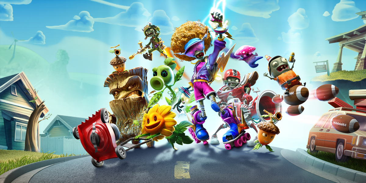 plants vs zombies garden warfare 3 leaked a bunch of plants and zombies in costumes pose onscreen