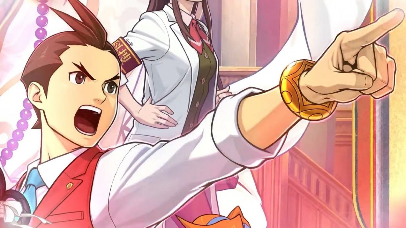 Apollo Justice: Ace Attorney Trilogy Game Pass - Apollo pointing finger