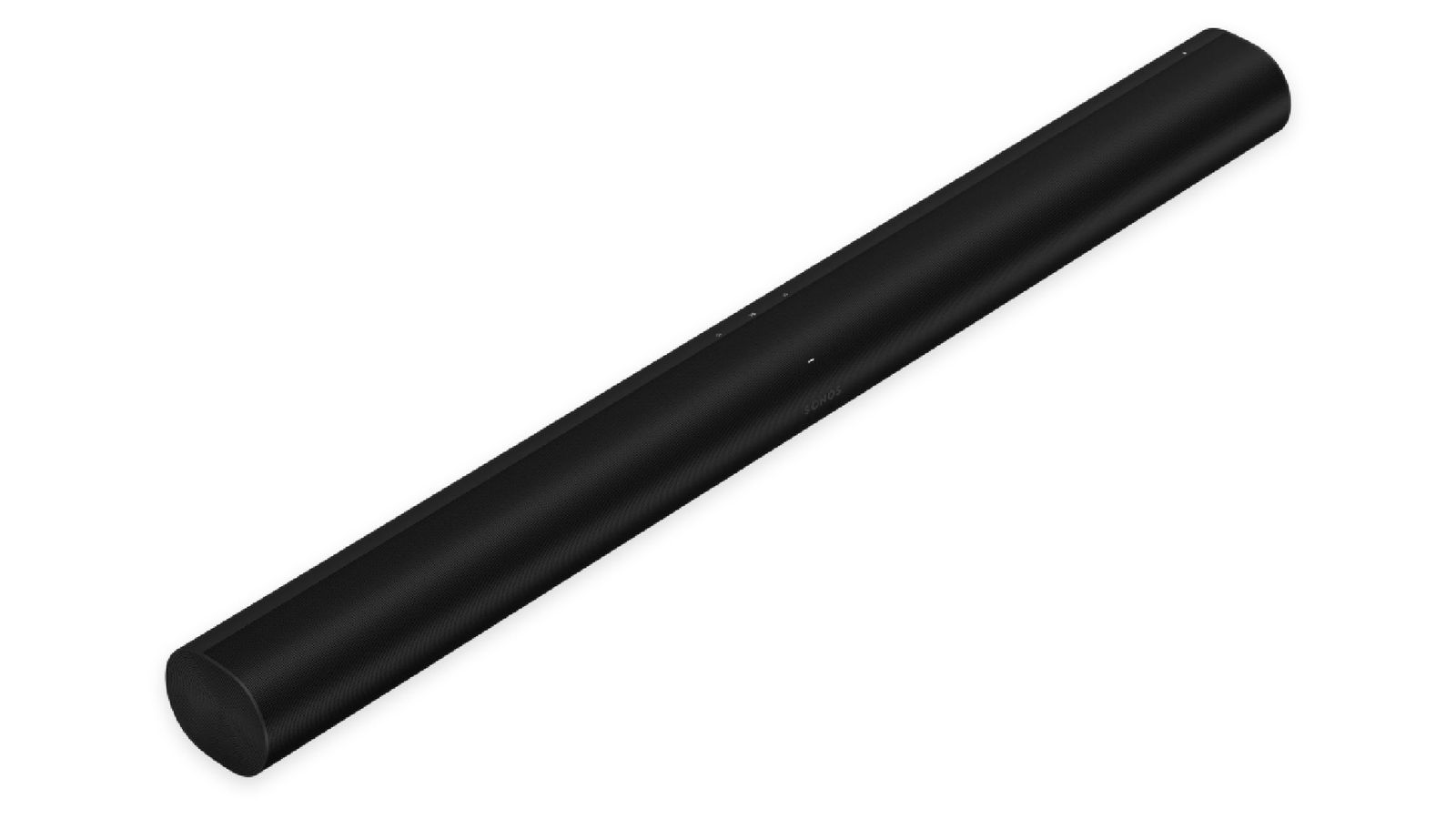 Sonos Arc product image of a long black soundbar.
