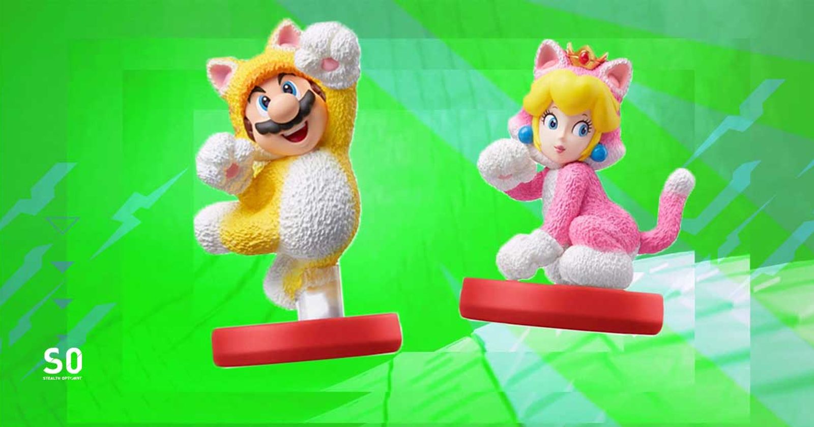 Cat Mario and Cat Peach amiibo are now available to pre-order