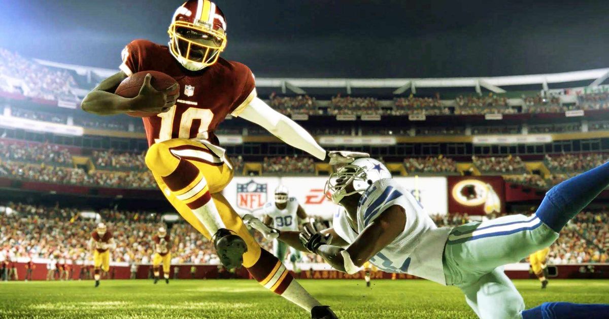 Madden 24 system requirements - picture of a quarterback evading a tackle