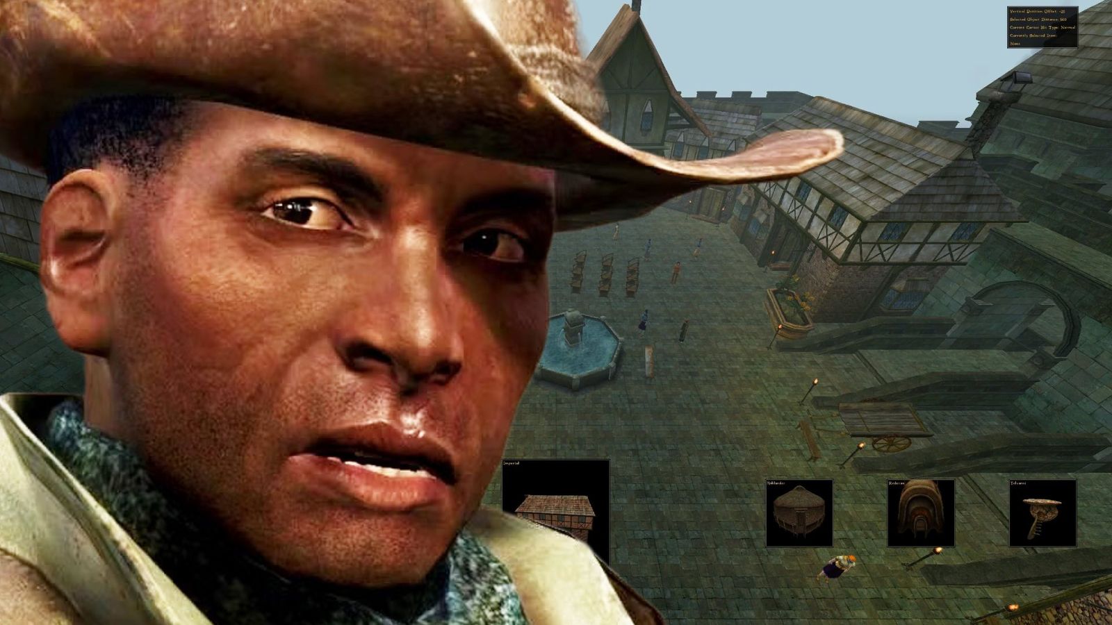Fallout 4’s Preston Garvey reacting to open Morrowind settlement builder mod 