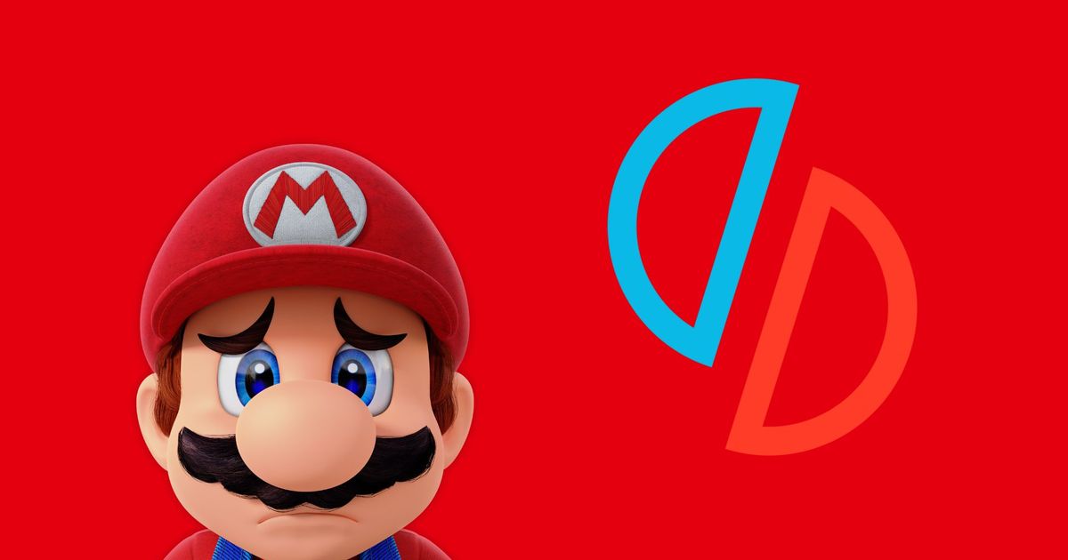 A sad Mario next to the Yuzu emulator logo