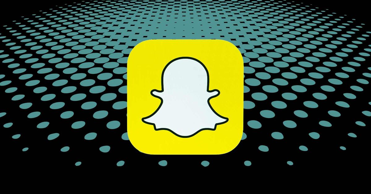 How to add nearby friends on Snapchat - picture of Snapchat logo in a techno background